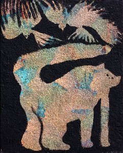 Katze mit Vögeln von Gerrit Greve