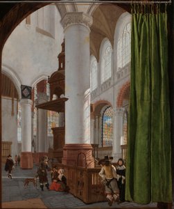 Innenraum der Oude Kerk in Delft