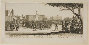 Rekrutierung von Truppen, Tafel zwei aus Die großen Leiden des Krieges von Gerrit Lucasz van Schagen