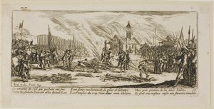 Der Pfahl, Platte dreizehn aus Die großen Leiden des Krieges von Gerrit Lucasz van Schagen