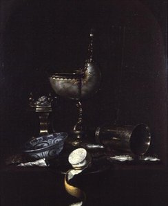 Stillleben mit Nautilus-Schalenbecher