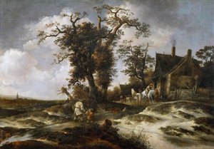 Barock: Das Gasthaus am Rand der Dünen von Gerrit van Hees