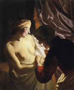 Die Flohjagd von Gerrit van Honthorst