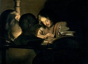 Der Künstler bei der Arbeit von Gerrit van Honthorst