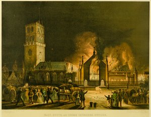 Ost-, Süd- und Kreuzkirchen, Dundee (nach George McGillivray), c.1841