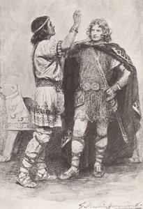 Illustration für Die Geschichte von Hereward, Der Champion von England von Gertrude E. Demain (after) Hammond