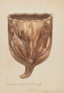 Wandtasche für Blumen, um 1936