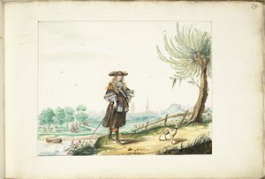 Moses ter Borch auf dem Land außerhalb von Zwolle von Gesina ter Borch (signed by artist)