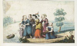 Moses wird gefunden von Gesina ter Borch (signed by artist)