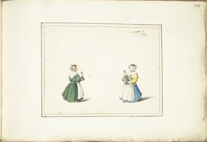 Zwei Mädchen mit einer Puppe von Gesina ter Borch