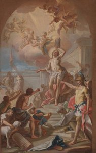 Das Martyrium des heiligen Sebastian, ca. 1780 von Giacinto (attr. to) Diana