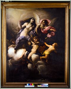 Zwei Evangelisten (Modellos für S. Carlo al Corso) von Giacinto Brandi