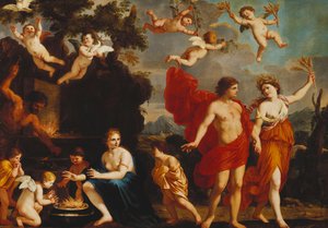 Sine Baccho et Cerere Friget Venus von Giacinto Gimignani or Gemignano