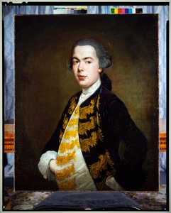 Halbporträt eines jungen Mannes, ca. 1750 von Giacomo (1698 1767) Ceruti