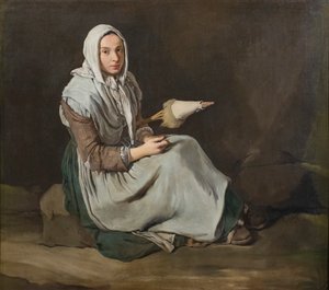 Die Spinnerin von Giacomo (1698 1767) Ceruti