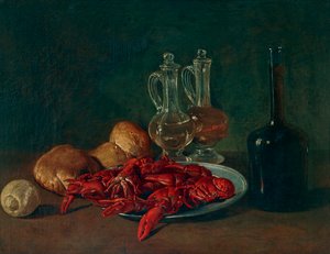 Garnelen auf einem Teller von Giacomo Ceruti