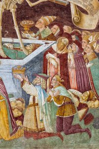 Detail aus dem Triumph des Todes und Totentanz