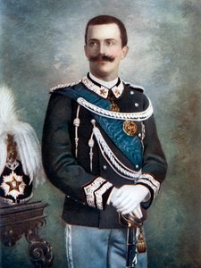 Viktor Emanuel III., König von Italien, spätes 19.-frühes 20. Jahrhundert von Giacomo Brogi