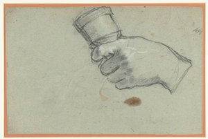 Eine Hand, die eine Glocke hält von Giacomo Cavedone