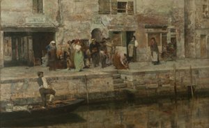 Reisende Musiker, ca. 1881-83 von Giacomo Favretto