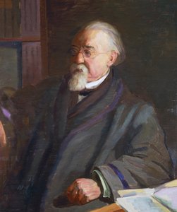 Porträt von Cesare Lombroso (1835-1909), italienischer Anthropologe und Kriminologe, von Giacomo Grosso (1860-1938) von Giacomo Grosso