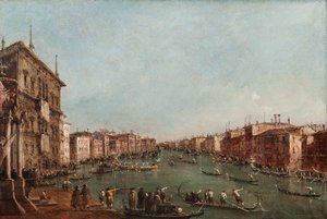 Eine Regatta auf dem Canal Grande, Venedig