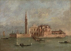 Capriccio einer Insel in der venezianischen Lagune