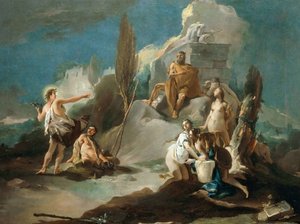Apollo und Marsyas, 1730 von Giambattista Tiepolo