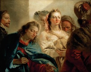 Christus und die Ehebrecherin von Giambattista Tiepolo