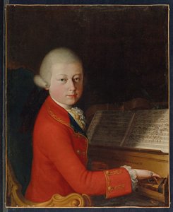 Porträt von Wolfgang Amadeus Mozart im Alter von 13 Jahren in Verona