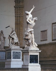 Der Raub der Sabinerinnen, 1574-82 (Marmor)