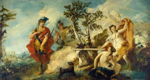 Carlo und Ubaldo widerstehen den Verzauberungen der Nymphen von Armida