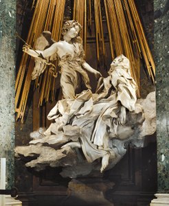 Italien, Rom, Kirche Santa Maria della Vittoria, Ekstase der Heiligen Teresa von Avila von Gian Lorenzo Bernini