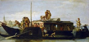 Das Postboot von Giovanni Domenico Tiepolo