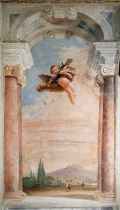 Landschaft mit Amor, aus dem Raum der Ilias in der Palazzina, 1757 von Giovanni Domenico Tiepolo