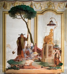 Das Opfer von Früchten an eine Mondgöttin, aus dem Chinesischen Raum in der Foresteria, 1757