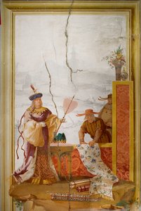 Der Textilhändler, aus dem Chinesischen Raum in der Foresteria, 1757