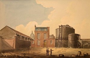 Ansicht der Phoenix Gaswerke, Bankside von Gideon Yates