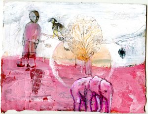 Holztaube und Elefant, 2014