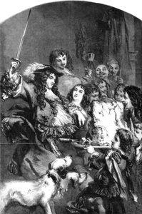 Charles II schlägt ein Rinderfilet zum Ritter