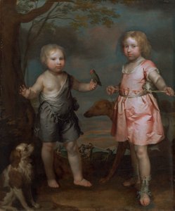 Lord John Hay und Charles, Master of Yester (später Dritter Marquis of Tweeddale) von Gilbert Soest