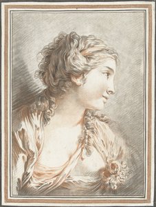 Büste einer Frau von Gilles Demarteau