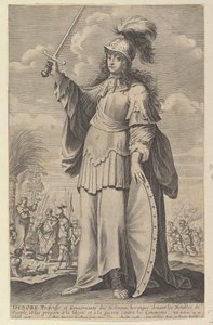 Déborah, 1647. Schöpfer: Gilles Rousselet, Abraham Bosse von Gilles Rousselet and Abraham Bosse