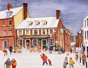 Der Weiße Bär, Hampstead von Gillian Lawson