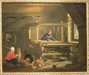 Die Werkstatt eines Webers von Gillis Rombouts