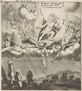 Christus erscheint am Himmel