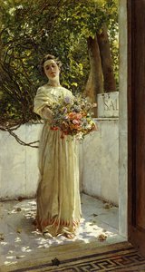 Die Blumensammlerin von Gioacchino Pagliei