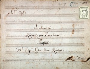 Noten für die reduzierte Symphonie für Klavier von Otello, Oper von Gioacchino Rossini von Gioachino Rossini