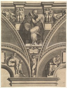 Die persische Sibylle, aus der Serie der Propheten und Sibyllen in der Sixtinischen Kapelle