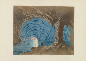 Blaue Grotte auf Capri von Giorgio Sommer (attributed to)